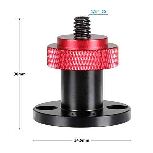 CAMVATE 1/4"-20 Male Screw Mount for Supporting Wall-Mounted Accessory