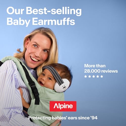 Alpine Muffy Baby Ear Muffs Noise Protection | Toddler Ear Protection | For babies up to 4 years | 24dB Sound Reduction | Baby Hearing Protection | Noise Reduction | Baby Essentials New Mom Gifts - color: Blue