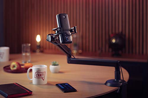 Elgato Shock Mount for Wave Microphones | Reinforced elastic suspension, Solid steel chassis, Native 5/8-inch thread, Includes 3/8 and 1/4-inch adapters