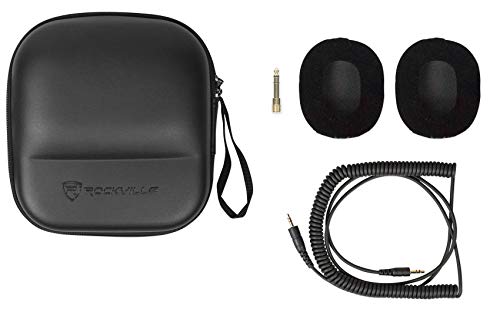 Audiosavings Bundle: Focusrite Vocaster Two USB-C Podcast Podcasting Studio Audio Recording Interface Bundle with (2) Rockville PRO-M50 SR Studio Headphones (3 Items)