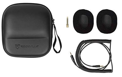Audiosavings Bundle: Focusrite Vocaster Two USB-C Podcast Podcasting Studio Audio Recording Interface Bundle with (2) Rockville PRO-M50 SR Studio Headphones (3 Items)