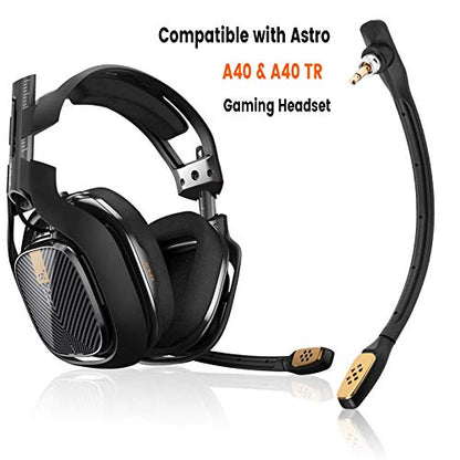 weishan A40 Mic, Microphone for Astro A40, A40 TR Gaming Headsets, Black | Noise Cancelling 3.5mm Mic for PS5, PS4, Xbox One, PC, Mac, Phone - color: Black
