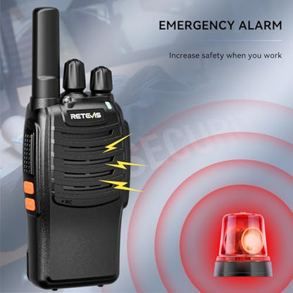 Retevis H777 Walkie Talkies for Adults with Clear Audio, Flashlight USB C | Rechargeable Portable FRS-Two Way Radio 10 Pack for School Event Planning, Emergency Alarm, Short Antenna, Compact to Carry - style: Without Screen