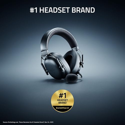 Razer BlackShark V3 Wireless PC Gaming Headset, 50mm Drivers, White | Super Wideband Mic, 2.4 GHz, Bluetooth, USB, Works with Mac, PS5, Nintendo Switch, Smartphone, 70 Hr Battery - color: White