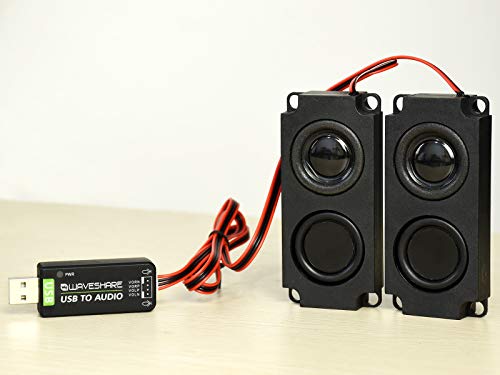 USB Sound Card with 8Ω 5W Speaker for Raspberry Pi/Jetson Nano