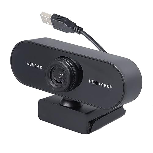 ZJchao Web Camera for Desktop Computer, 1080P HD, Built-in Microphone, Easy to Install, Compatible with OS X, Ideal for Video Recording, Conferencing, Streaming