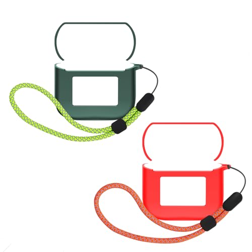 Case - Universal 360° Shock - Resistant Ultimate Protective Case with Waterproof & Scratch - Free Features and Headphone Charging Compatibility (Dark Night Green+Red) - color: Dark Night Green+Red