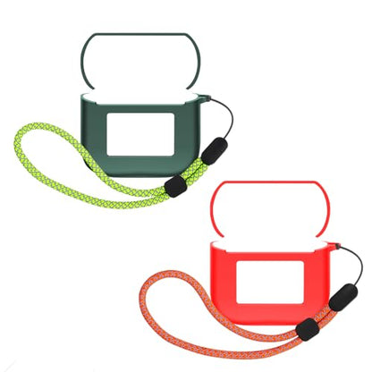 Case - Universal 360° Shock - Resistant Ultimate Protective Case with Waterproof & Scratch - Free Features and Headphone Charging Compatibility (Dark Night Green+Red) - color: Dark Night Green+Red