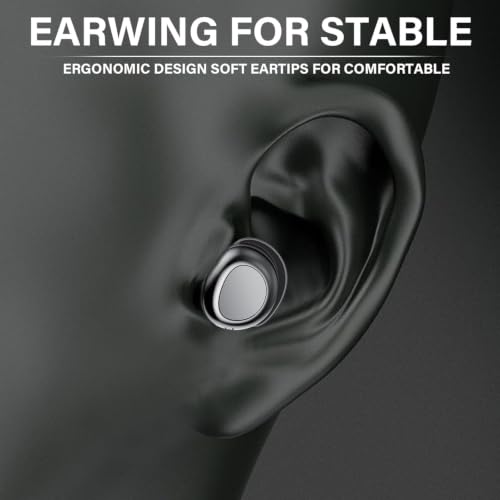 Wireless Earbuds, Hybrid ANC 40dB Noise Cancelling Headphones, 50H Playtime, Bluetooth 5.4, 10mm Drivers with 5 EQ, ENC Dual Mic, IPX7 Waterproof, Digital Battery Display iOS/Android Sport/Sleep