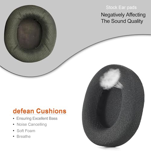 Defean Earpads for SteelSeries Arctis 7/9 (Not Fit Nova)-Black - color: Black