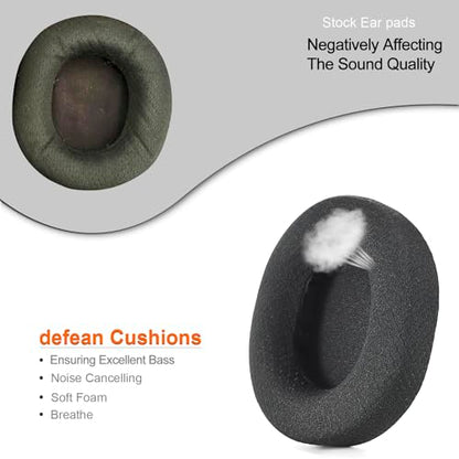 Defean Earpads for SteelSeries Arctis 7/9 (Not Fit Nova)-Black - color: Black