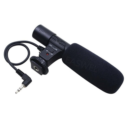 MIC-01 3.5mm DV Stereo Studio Digital Video Recording Microphone Fit for DSLR Camera