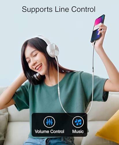 BlueRigger USB C to 3.5mm Audio Adapter - (18cm, Female AUX to USB C Adapter, USBC to Headphone Jack, USB-C Dongle, Type C to 1/8) - Compatible with Phone, Tablets, Laptops, Headset, Speakers - size: 7 in