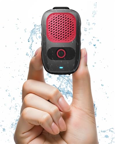Qozybuds Wearable Bluetooth 5.4 Speaker with Up to 30 Hours Battery Life, Clip-On Speaker, IPX6 Wateproof, Built-in Noise Cancelling Mic for Crystal Clear Calls Premium Audio