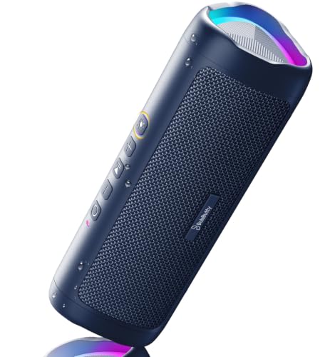 Bluetooth Speaker, 20W HD Sound, Portable Wireless, IPX5 Waterproof, Up to 24H Playtime, TWS Pairing, for Home/Party/Outdoor/Camping/Beach Essentials, Electronic Gadgets, Birthday Gift (Navy) - color: Navy