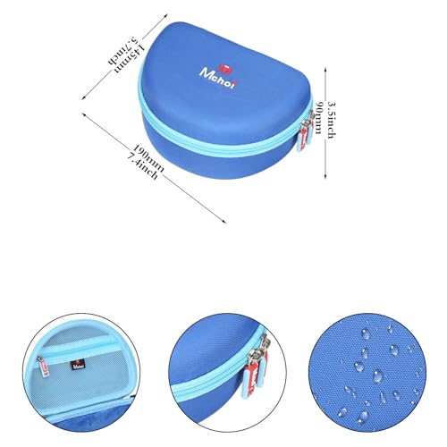 Kids Headphones Case Suitable for iClever HS19 / BTH12 / Candy Bila/MIDOLA MD-B01 / noot Products/EarFun/IMYB Foldable Kids Headphones (Blue)