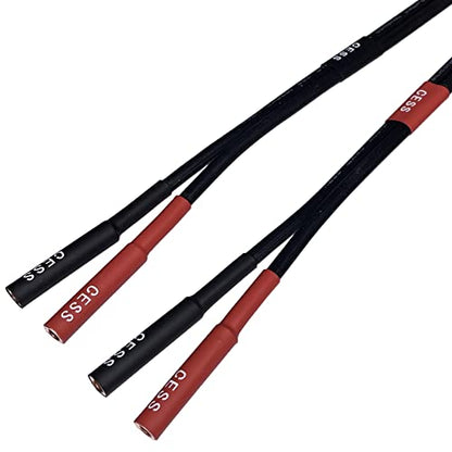 CNCESS Banana Male to Female Extension Cable, 3 ft, 2-Pack - size: 3 Feet
