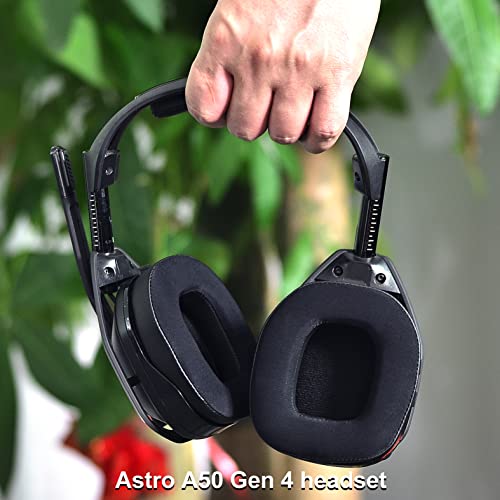 Defean Earpads for Astro A50 Gen4 / A50 Gen5 / A50X (Cooling Gel) | Ear pads and Microphone Foam, Upgrade High-Density Noise Cancelling Foam, Ear Cushions Added Thickness - color: Cooling Gel
