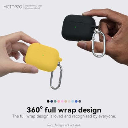 Case for AirPods Pro 3 2025,Come with Cleaner Kit,Yellow | Silicone Protective Cover for Airpod Pro 3rd Generation Case with Keychain,for Women Men,One-Piece Design,Shockproof - color: E-Yellow