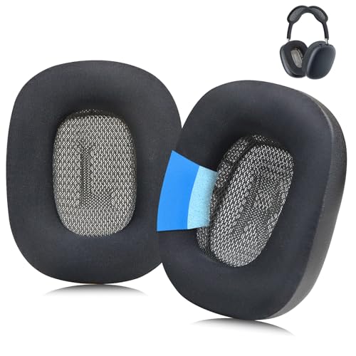 Ear Cushions for AirPods Max 1 & 2 Over-Ear Headphones,Cooling Gel Earpads Covers Cups Pads with Memory Foam and Ice Silk Cloth-Black