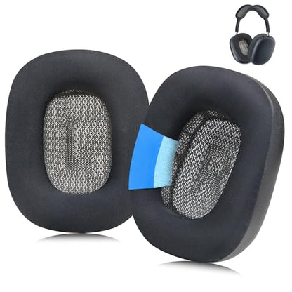 Ear Cushions for AirPods Max 1 & 2 Over-Ear Headphones,Cooling Gel Earpads Covers Cups Pads with Memory Foam and Ice Silk Cloth-Black