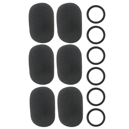 New 6-Pack Foam Windscreen Compatible with HyperX Cloud Chat Headset Microphone, High-Density Pop Filter Replacement Covers