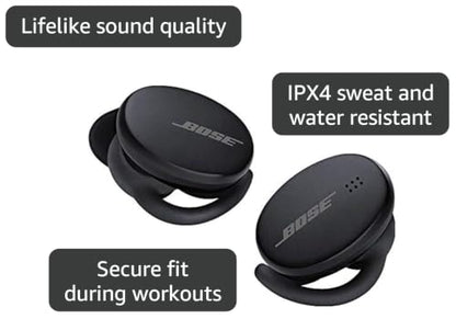 Bose Sport Earbuds - Wireless Earphones - Bluetooth in Ear Headphones for Workouts and Running, Triple Black - color: Triple Black