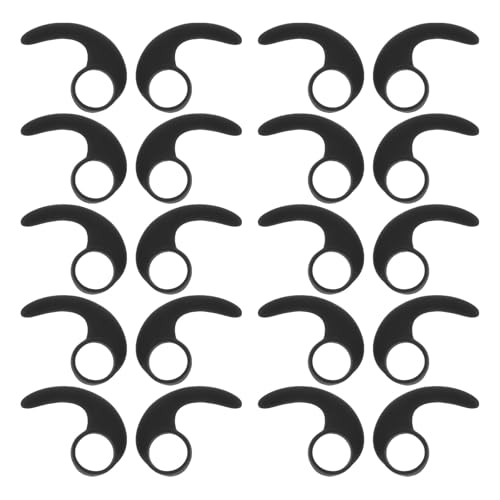 20pcs Ear Hooks for Earpiece - Replacement Silicone Ear Hanger Wings - Anti-Lost Sports Earbuds Holder - Protective Anti-Drop Earpiece Hooks for Exercise