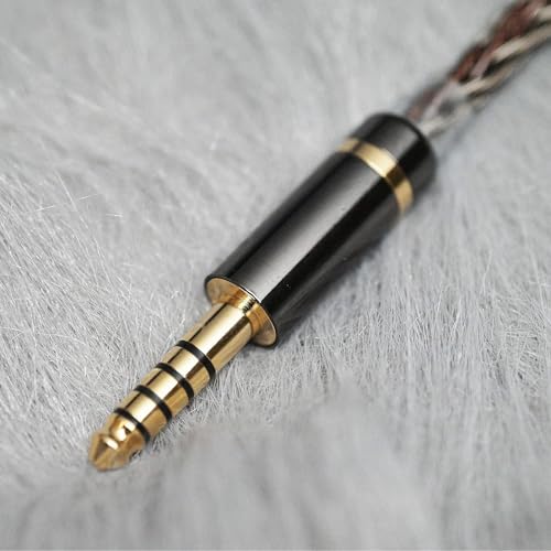 Hidizs MS5 IEM Detachable Cable 3.5 mm Plug Headphone Balanced Cord- 2 Pin 0.78mm for Earphones, Black - size: 3.5 mm