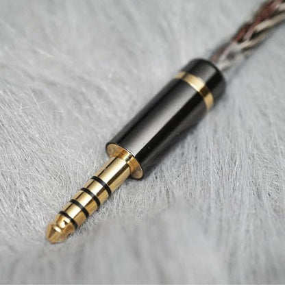 Hidizs MS5 IEM Detachable Cable 3.5 mm Plug Headphone Balanced Cord- 2 Pin 0.78mm for Earphones, Black - size: 3.5 mm