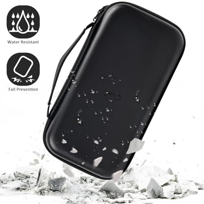 Comecase Wireless Microphone Case for JBL Two Mic System and PartyBox Mic | Custom Foam and Divider Reduce Shifting; Mesh Pocket Keeps Receiver, Adapter and Batteries Together, Black, Case Only - color: Black