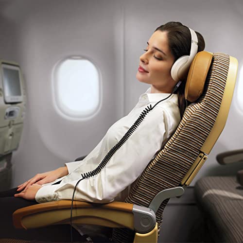 Solo4 Cord Coiled Audio Cable for Beats Studio3, Studio Pro, Solo3 Headsets | 3.5mm to 3.5mm(1/8") Extension Wire with 6.35mm(1/4") Adapter Compatible with iPhone PS5 Xbox One, 14ft - size: 14 Feet