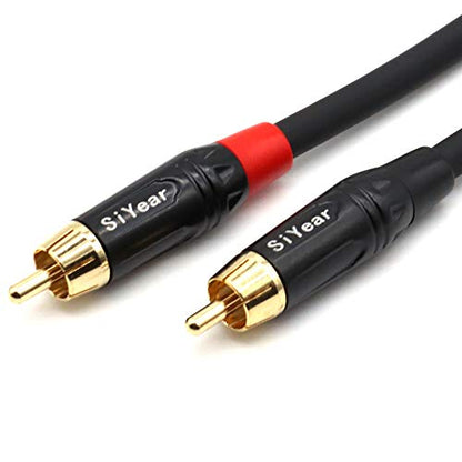 3.5mm Female to 2 RCA Male Y Splitter Cable, 3.5mm (1/8 inch) Female to Dual RCA/Phono Male Stereo Audio Breakout Adapter （50cm - color: 3.5F-2RCAM