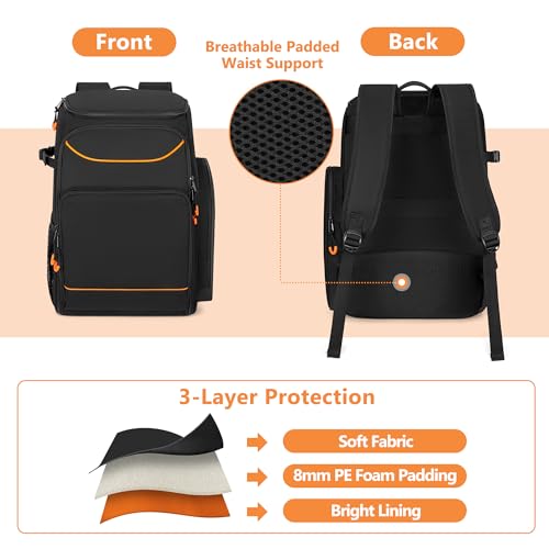 PGmoon Audio Mixer Backpack Compatible with RODECaster Pro/Pro II/RC Duo