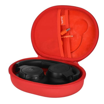 EVA Hard Case for JBL Live 770NC/670NC/660NC/650BT/460NC/400BT/500BT and JBL Tune 770NC/710BT/720BT/700BT/750BT/520BT/510BT/760NC/660NC/500/E45BT Wireless Headphone (Red) - color: red