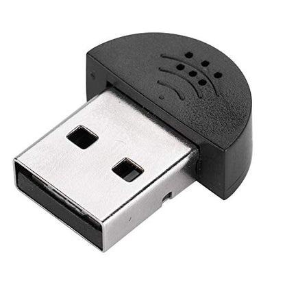 Mini USB Microphone for Computer, Noise Reduction MIC Recording for Desktop PC, Free Audio Receiver Adapter for Web Chat Video Conferencing MSN fit USB Interface