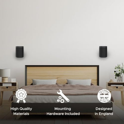 Sound Bass ONE, GEN 2, ONE SL & Play:1 Wall Mount Bracket, Black, Single - color: Black