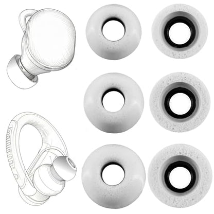 Replacement Memory Foam Eartips for JBL Endurance Earbuds,3 Pairs