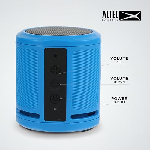 Altec Lansing HydraMicro - Waterproof Bluetooth Speaker, Lightweight & Portable Speaker for Travel & Outdoor Use, Royal Blue - color: Royal Blue, style: HydraMicro