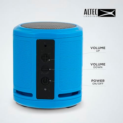 Altec Lansing HydraMicro - Waterproof Bluetooth Speaker, Lightweight & Portable Speaker for Travel & Outdoor Use, Royal Blue - color: Royal Blue, style: HydraMicro