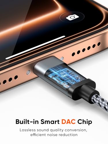 CableCreation USB C to Dual 3.5mm Female Headphone Splitter Adapter 1FT