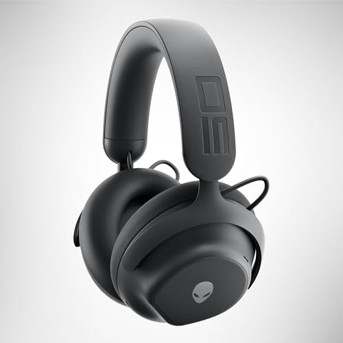 Alienware Pro Wireless Gaming Headset, ANC | 2.4GHz Radio, 50mm Graphene Drivers, Hi‑Res Audio, 20Hz‑40kHz, Transparency Mode, Dark Side of the Moon - color: Dark Side of the Moon