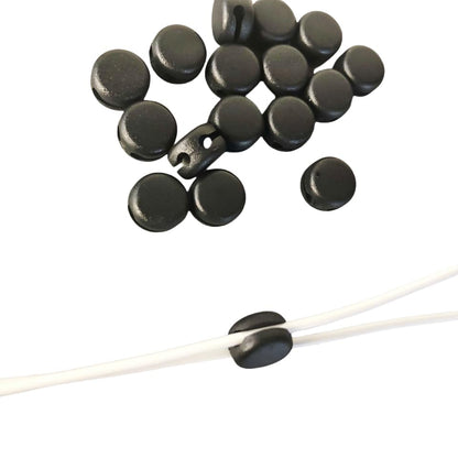 10 Pack Earphone Cable Slider Y Splitter Detachable Clip Adjusting Divider Stopper in Ear Monitor Wire Glider Buckle for IEM Earphone 2mm L/R Wired Earbuds IEMs Headphone HIFI In-ear Headset