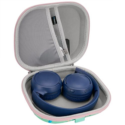 Geekria Shield On-Ear Headphones Case Compatible with JBL Tune 680NC/670NC/660NC, Live 460NC, Replacement Hard Shell Travel Carrying Bag with Cable Storage (Green) - color: Green