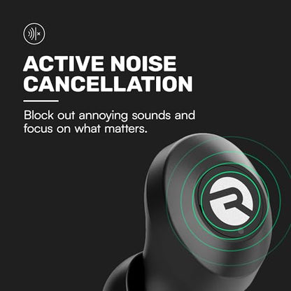 Raycon Everyday Earbuds Classic 2X Earbuds Bundle (Black & Blue) - Stereo Sound, Active Noise Canceling, in-Ear Bluetooth Headset True Wireless 32 Hours Playtime
