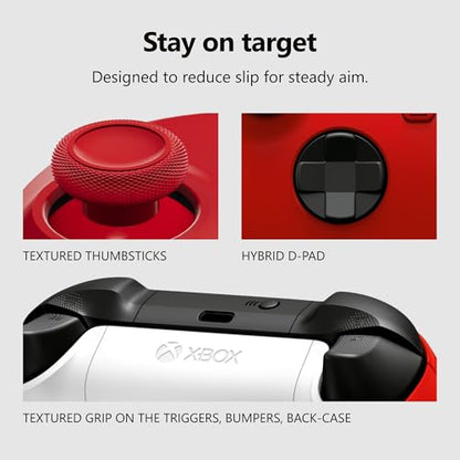 XBOX Wireless Gaming Controller | Pulse Red | Consoles, PCs, TVs, mobile, and more | Textured Grip | Wireless, Bluetooth, USB-C Connectivity - style: Pulse Red