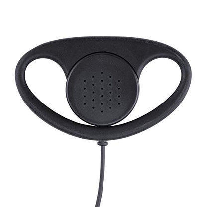 CLS1110 D Shape Earpiece Surveillance Headset with Mic Compatible with Motorola Two Way Radio RMM2050 XU2600 CLS1410 CP200 GP300 PR400 - style: D type
