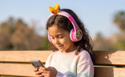 Princess Peach Bluetooth Headphones for Kids Wireless Headphones for School - color: Princess Peach
