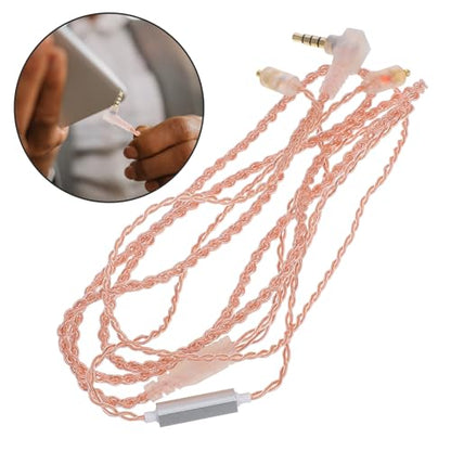 Detachable Headphone Cable with Mic and Wire Control, 3.5mm Straight Plug, Universal Replacement Cable for Headsets and Earphones, Suitable for Audio Devices and Gaming