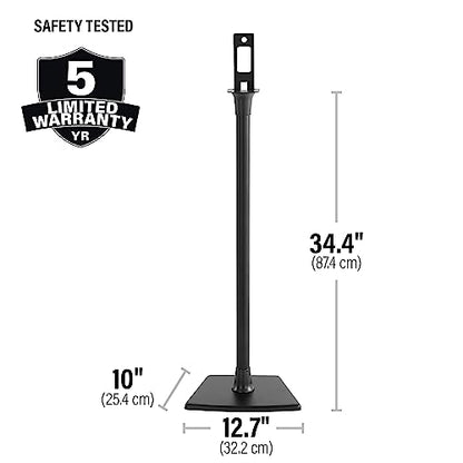 SANUS Speaker Stands for Roku Wireless - Fixed Height Speaker Stands Pair Designed Exclusively for Roku Soundbar & Sound System - Includes Carpet Spikes & Rubber Pads